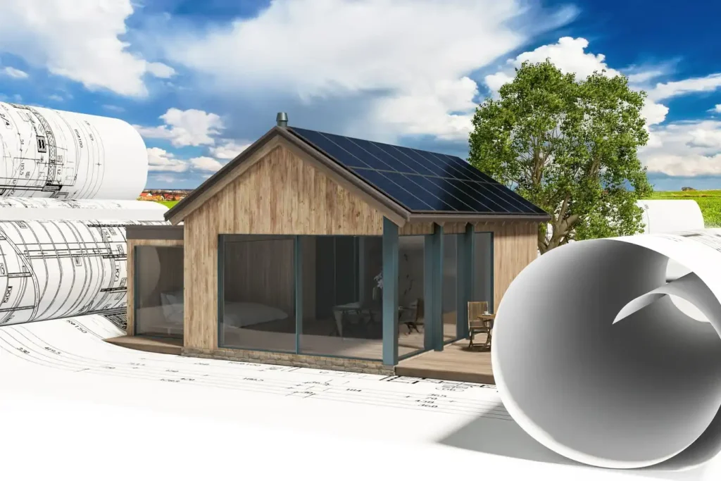 projekt domu drewnianego